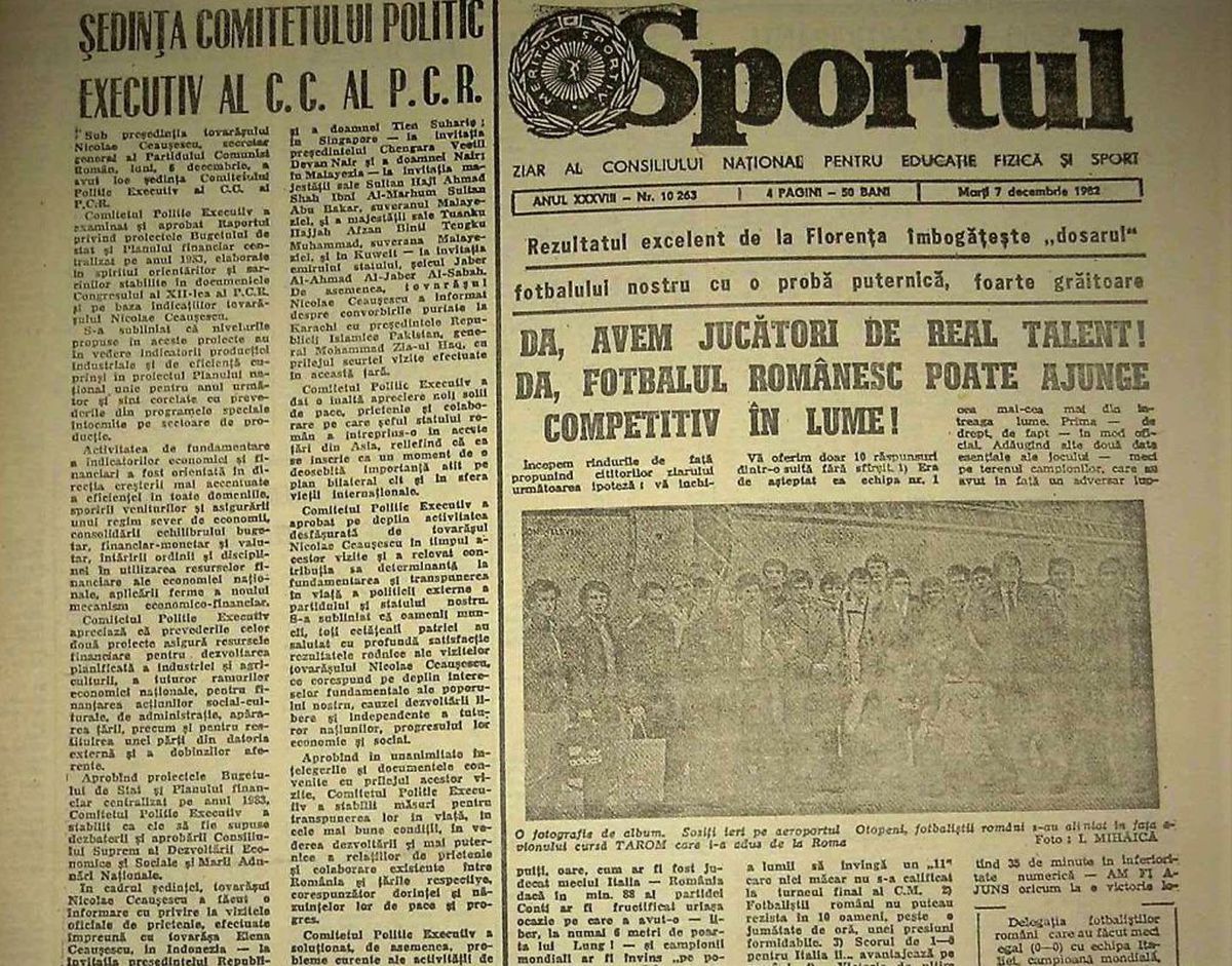 VIDEO+FOTO Retro GSP 38 de ani de când am fost egalii campionilor mondiali, la ei acasă: „Ar trebui să-mi trec în buletin Florența la locul nașterii!”