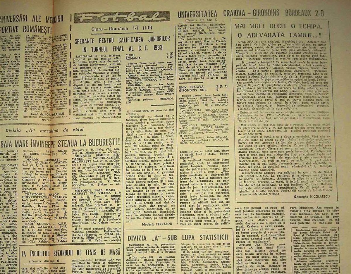 VIDEO+FOTO Retro GSP 38 de ani de când am fost egalii campionilor mondiali, la ei acasă: „Ar trebui să-mi trec în buletin Florența la locul nașterii!”