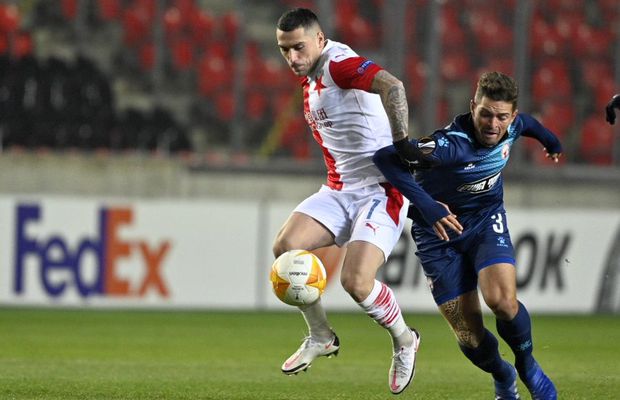 Nicolae Stanciu, gol cu dedicație în Europa League! Trecuseră 2 luni de la ultima sa reușită pentru Slavia