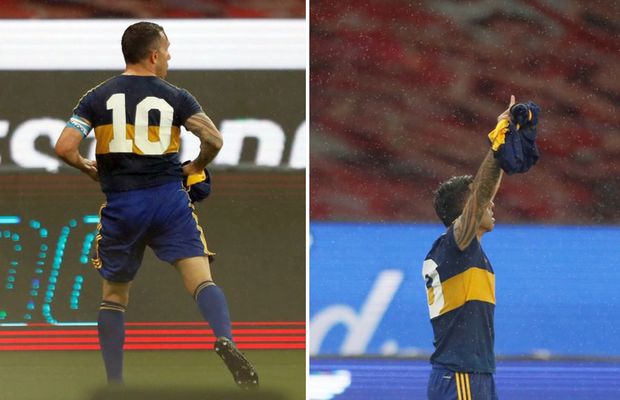 Carlos Tevez, omagiu superb pentru Diego Maradona » Ce a făcut după golul din Internacional - Boca Juniors