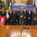 Orac, Augustin, Borcea Jr., Prunea, Orban, Ion Marin, Dragnea, Mihali, Moraru, Niculescu, Niculae și Dănciulescu, de la stânga la dreapta