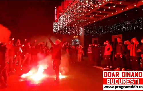 Fanii lui Dinamo s-au deplasat la Pitești, pentru a-și încuraja favoriții înaintea partidei cu FC Argeș.