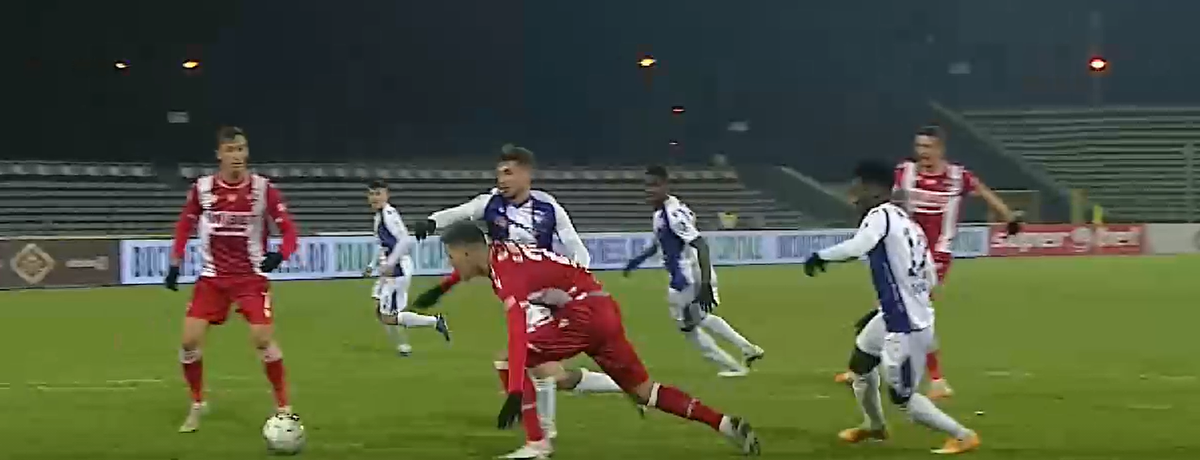 FC Argeș - Dinamo 0-1. Greșeală URIAȘĂ de arbitraj!