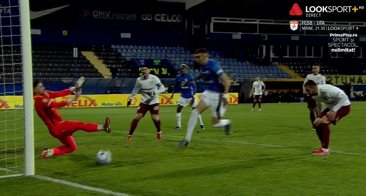 Farul - Rapid. Horațiu Moldovan l-a blocat incredibil pe Jefte Betancor!