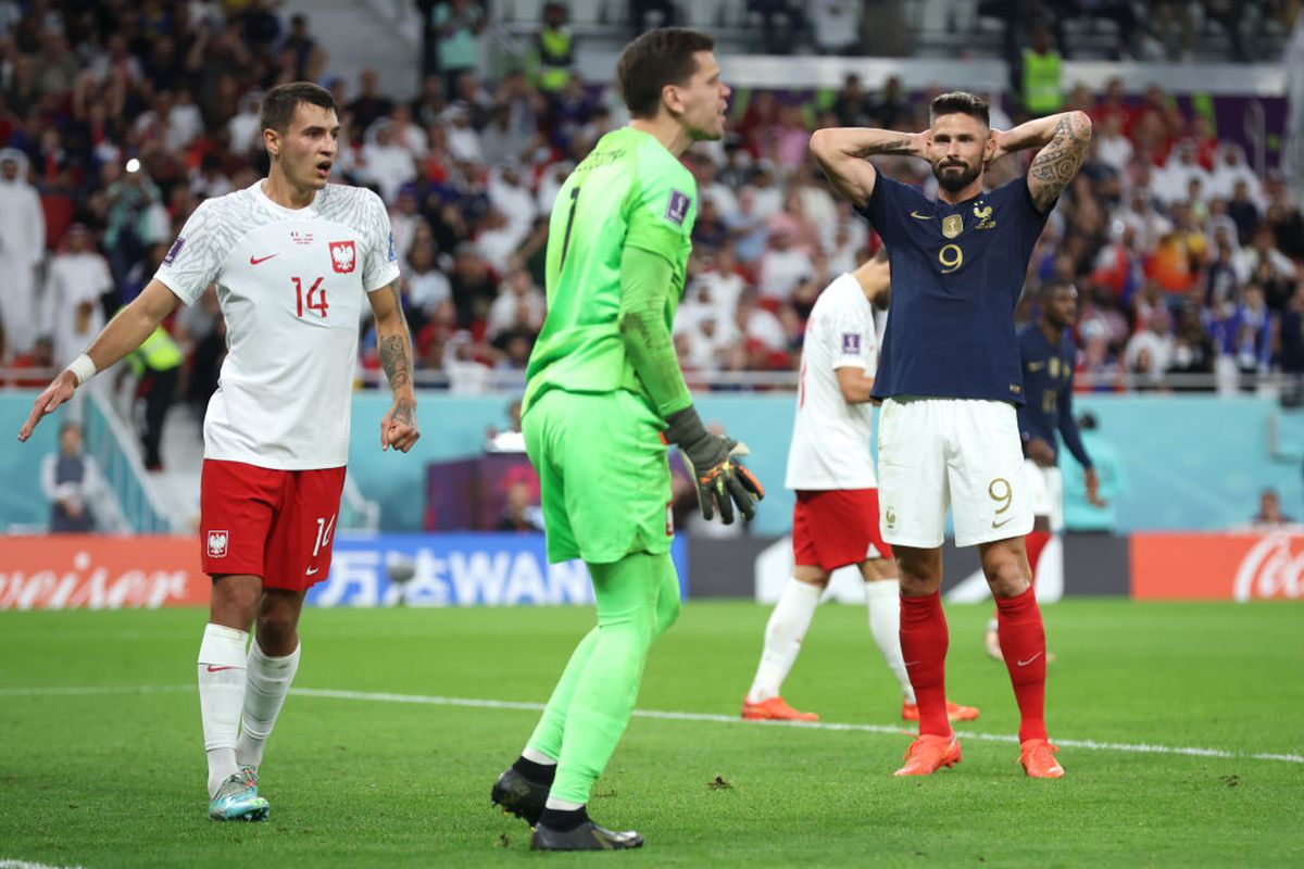 Franța e în sferturi! Polonia, răpusă de Giroud și Mbappe » Lewandowski a marcat în 90'+9