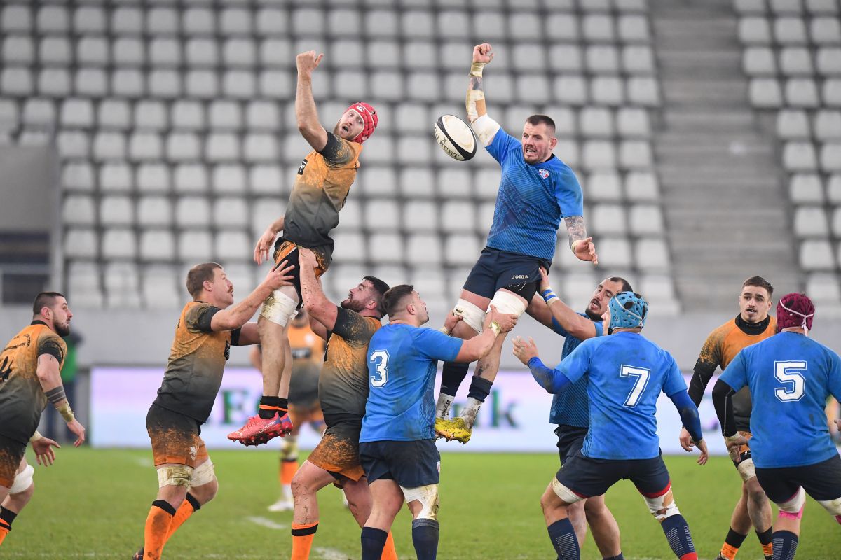 Știința Baia Mare a învins-o pe CSA Steaua în finala Ligii Naționale de rugby! Imagini spectaculoase de pe „Arcul de Triumf”