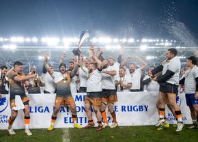 Știința Baia Mare a învins-o pe CSA Steaua în finala Ligii Naționale de rugby! Imagini spectaculoase de pe „Arcul de Triumf”