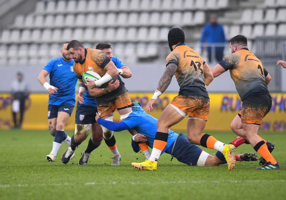 Știința Baia Mare a învins-o pe CSA Steaua în finala Ligii Naționale de rugby! Imagini spectaculoase de pe „Arcul de Triumf”