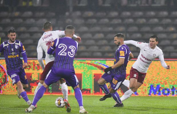 Rapid pierde teren în lupta cu Farul și CFR Cluj » Giuleștenii, salvați de Moldovan în prelungirile de la Pitești! Clasamentul ACUM