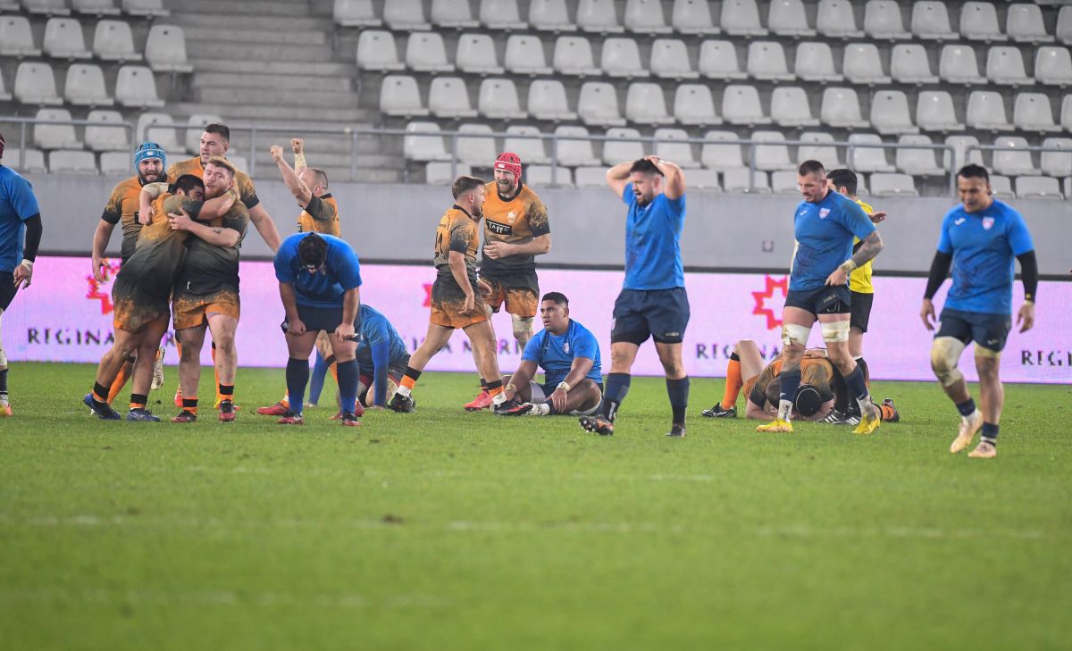 Știința Baia Mare a învins-o pe CSA Steaua în finala Ligii Naționale de rugby! Imagini spectaculoase de pe „Arcul de Triumf”