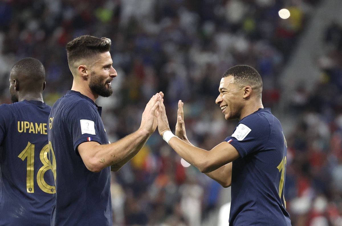 Mbappe și Giroud, imaginile serii la Mondial: „Luați-vă o iubită care să se uite așa la voi” 