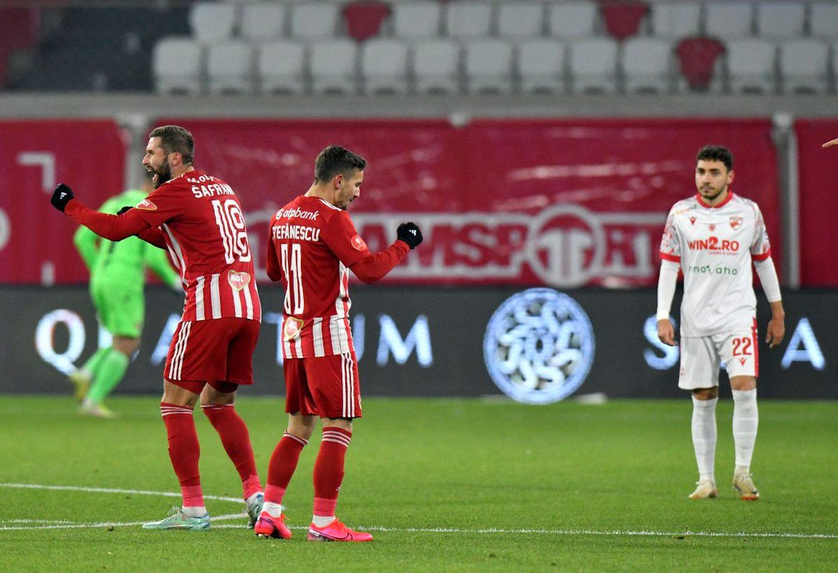 Marius Ștefănescu, analiză după ce a înscris de două ori în poarta lui Dinamo: „Am mai avut câteva ocazii și trebuia să închidem jocul”