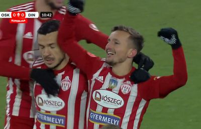 Marius Ștefănescu, gol superb marcat în Sepsi - Dinamo » Lob perfect trimis peste portarul „câinilor”