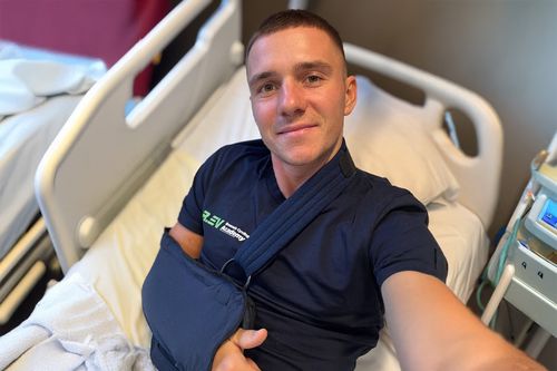 Remco Evenepoel în spital Foto: Instagram