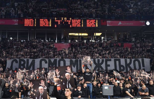 Scene nemaivăzute la Belgrad! Jucătorii lui Partizan, huiduiți de propriii suporteri + Fanii i-au strigat minute în șir numele fostului antrenor