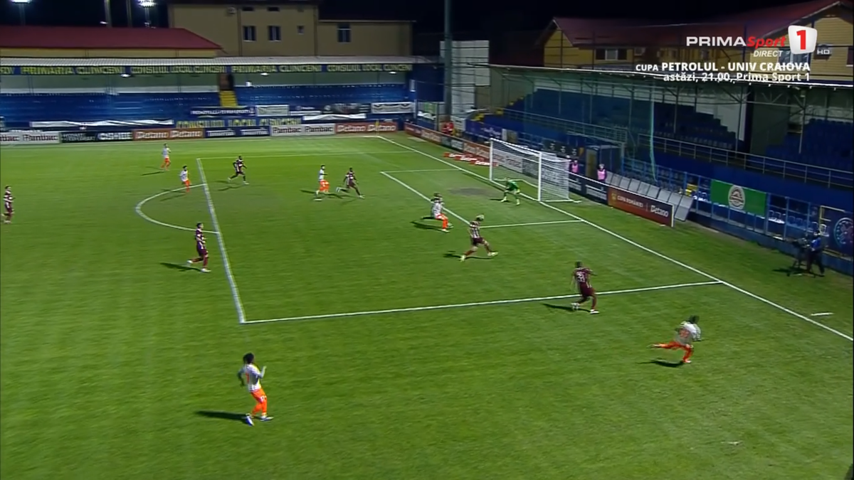 Penalty impardonabil comis de Matei Ilie în Metaloglobus - CFR Cluj