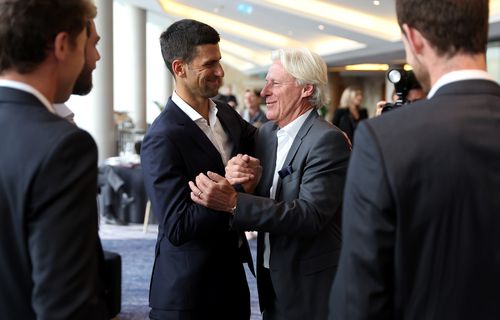 Novak Djokovic și Bjorn Borg FOTO Guliver/GettyImages