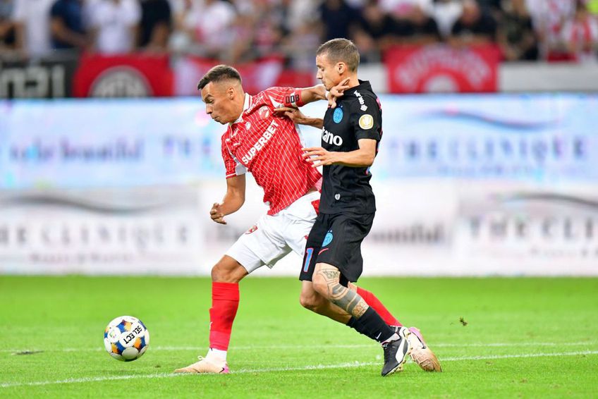 Cătălin Cîrjan și Juri Cisotti, în Dinamo - FCSB