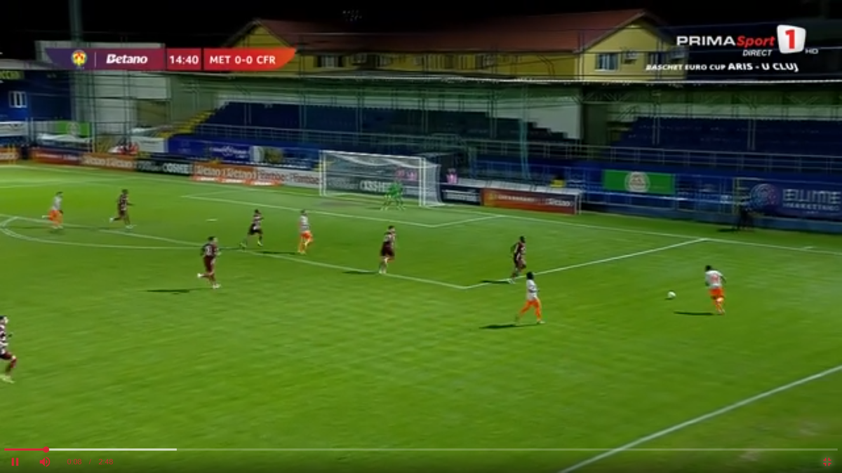 Nu s-a putut abține! Jucătorul lui CFR Cluj a făcut un penalty caraghios cu Metaloglobus și intră direct în ședință cu Pancu