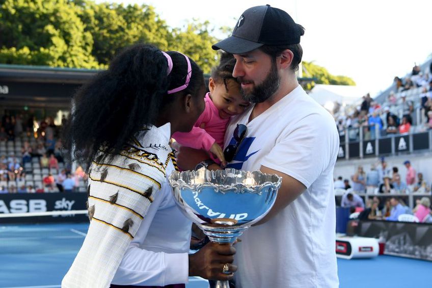 Alexis Ohanian, alături de Serena și de fiica lor. foto: Guliver/Getty Images