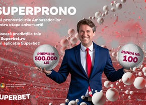 500.000 de lei premii la runda 100 de la SuperProno! Inspiră-te de la SuperAmbasadori şi plasează gratuit pronosticurile tale