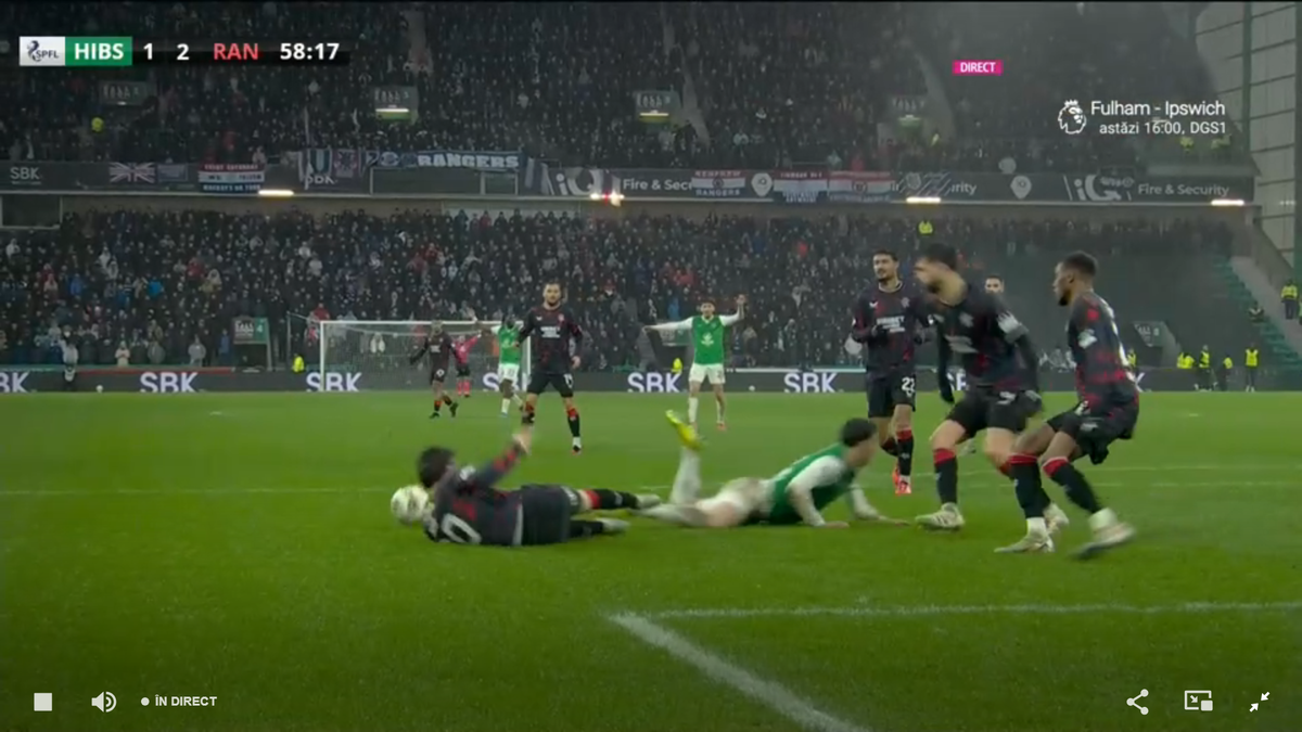 Hibernian - Rangers, «thriller» cu 6 goluri! Ianis Hagi a dat un assist și a făcut un penalty