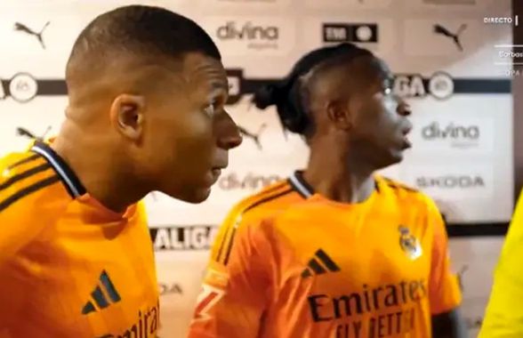 Spaniolii au difuzat imaginile. Ce i-a spus Vinicius lui Mbappe, înainte să fie eliminat: „O să se c*** pe ei”