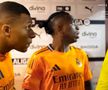 Kylian Mbappe și Vinicius, pe tunel înainte de repriza secundă din Valencia - Real Madrid // foto: Movistar via MARCA