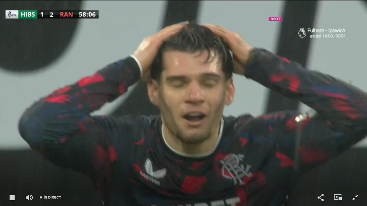 Hibernian - Rangers, «thriller» cu 6 goluri! Ianis Hagi a dat un assist și a făcut un penalty