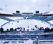 Stadionul actual plin de zăpadă