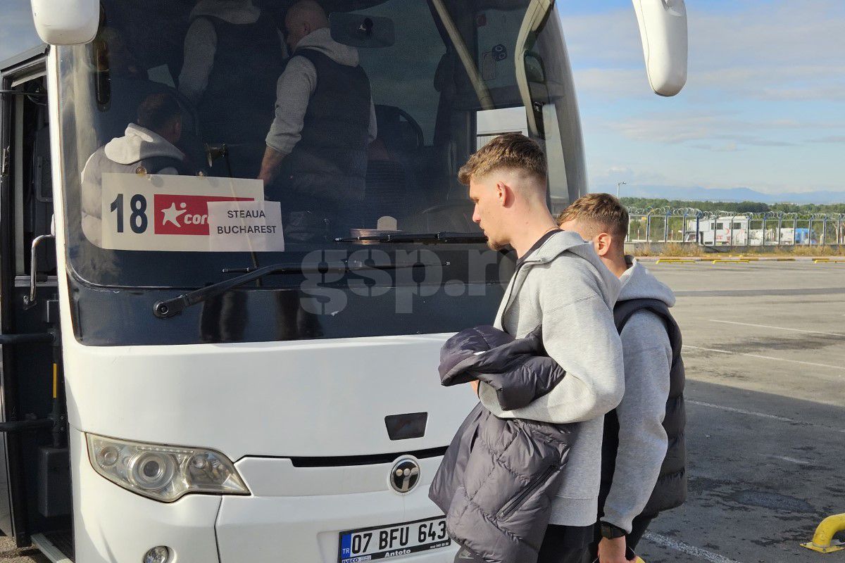 „Ia uite ce scrie aici!” » 6 detalii de la sosirea FCSB în Antalya: autocar venit pentru Steaua București + Lui Chiricheș nu i-au căzut „gradele”