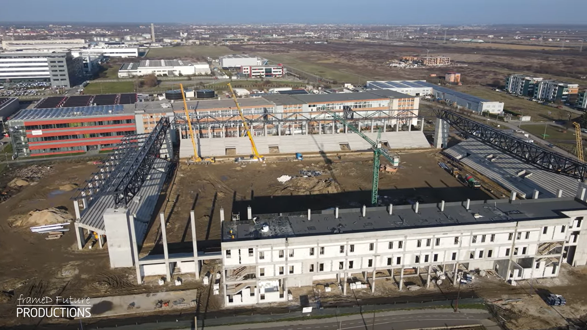 Prinde contur » Imagini la zi cu primul stadion din România care se va inaugura în 2026
