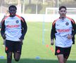 Antrenament FCSB în Antalya, Joyskim Dawa şi David Miculescu FOTO: Ionuţ Iordache (GSP)