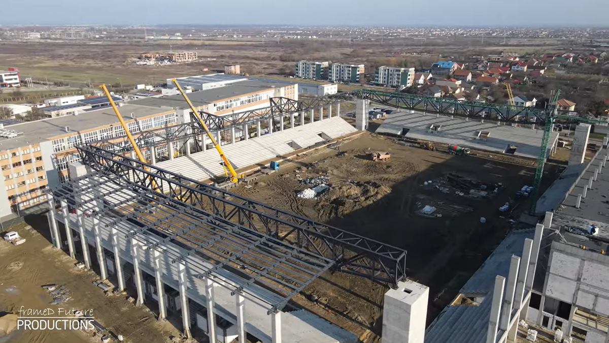 Stadionul „Eroii Timișoarei”, decembrie 2025 // foto: capturi YouTube