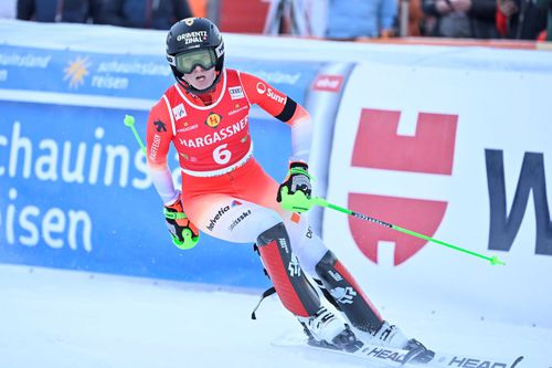 Camille Rast (Elveția) a câștigat pe 4 ianuarie 2026 slalomul de la Kranjska Gora  / Foto: Imago Images