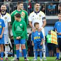 Bento Matheus (între Marcelo Brozovic și Cristiano Ronaldo) este soluția de portar de la Al-Nassr urmărită de Genoa / Foto: Imago