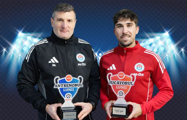 Oțelul ia tot » Laszlo Balint, Antrenorul lunii decembrie + Nuno Pedro, Jucătorul lunii