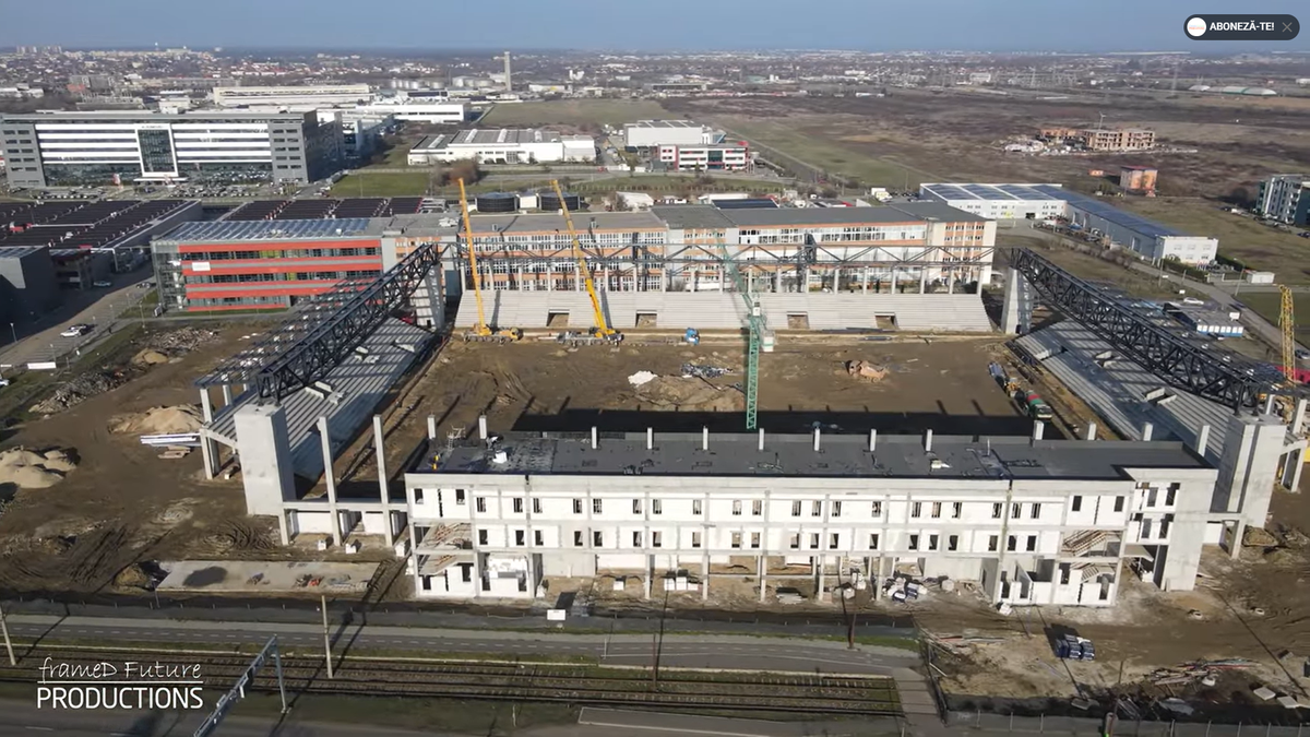 Prinde contur » Imagini la zi cu primul stadion din România care se va inaugura în 2026