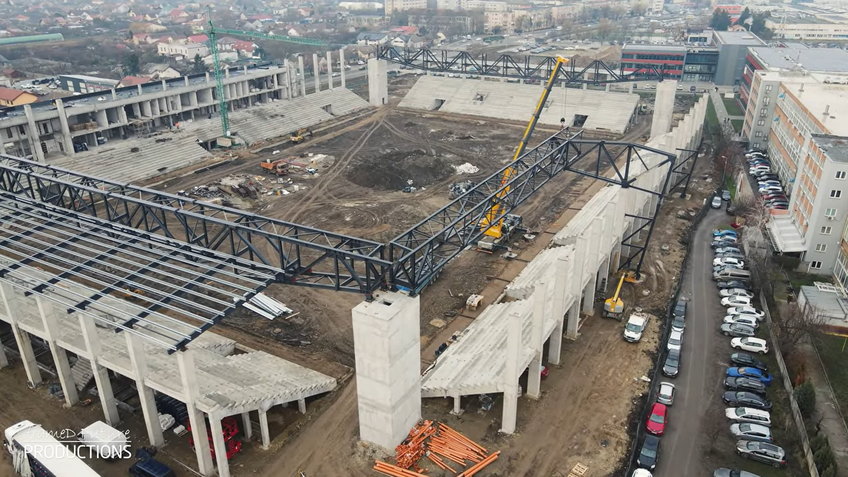 FOTO Prinde contur » Imagini la zi cu primul stadion din România care se va inaugura în 2026