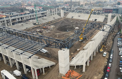 Prinde contur » Imagini la zi cu primul stadion din România care se va inaugura în 2026