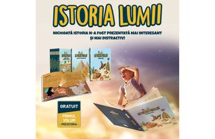 Nou: „Istoria lumii pentru copii”, cărțile cu  povești și ilustrații care le vorbesc copiilor despre episoade importante din istoria lumii.