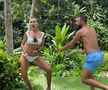 VIDEO Soția lui Răzvan Raț, dans provocator cu fotbalistul pe marginea piscinei, într-un costum de baie minuscul