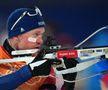 Tarjei Boe (Norvegia), concurând la proba de biatlon