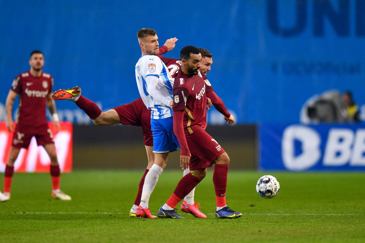 CSU Craiova - CFR Cluj, deblocat de o gafă de amatori » Cum a ajuns mingea la Petrila