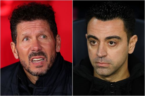 Xavi, antrenorul Barcelonei, și Diego Simeone, tehnicianul lui Atletico Madrid, s-au „duelat” de la distanță înaintea meciului direct.