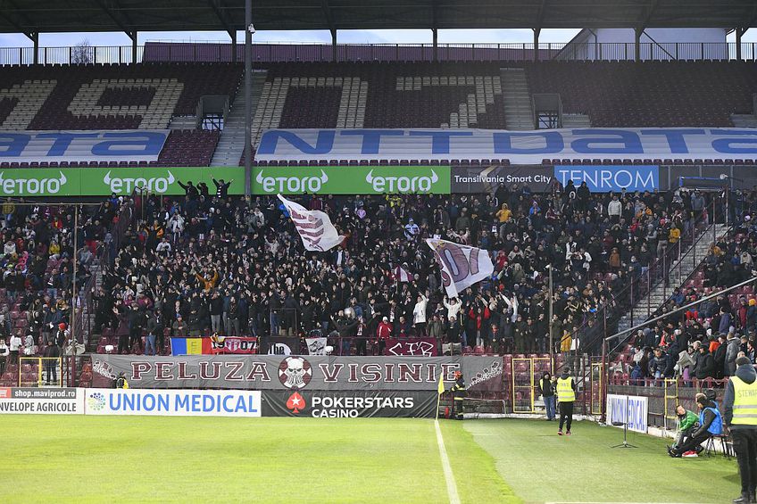 Aproximativ 10.000 de spectatori vor asista diseară la derby-ul dintre CFR Cluj și FCSB (21:00). Va fi cea mai mare asistență a ardelenilor din acest campionat.
