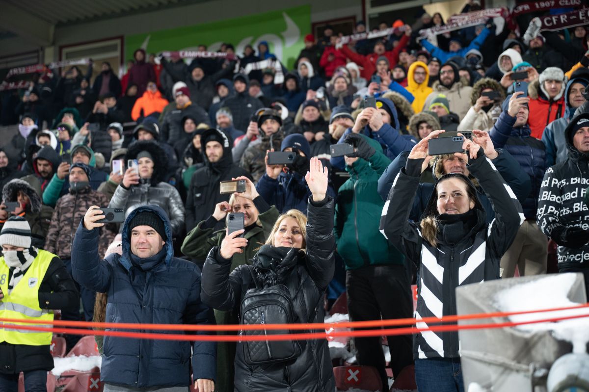 Atmosferă CFR Cluj - FCSB, 5 februarie 2023