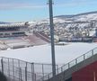 „Ice Age” în Gruia » Cum arată suprafața de joc cu mai puțin de 12 ore înainte de CFR Cluj - FCSB