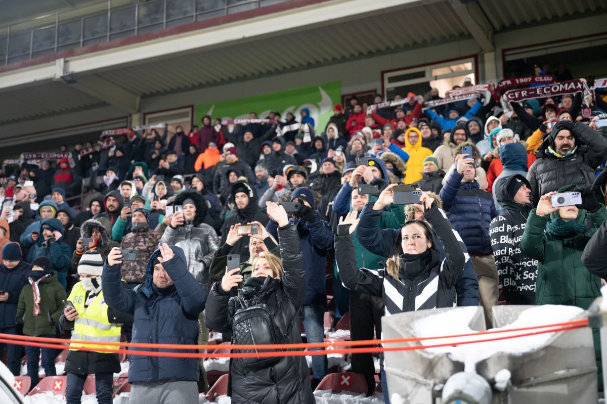 Atmosferă CFR Cluj - FCSB, 5 februarie 2023