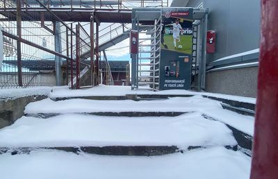 „Ice Age” în Gruia » Cum arată suprafața de joc cu mai puțin de 12 ore înainte de CFR Cluj - FCSB